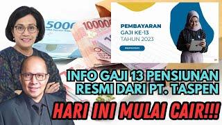 LIVE PENCAIRAN GAJI 13 PENSIUNAN RESMI DARI PT. TASPEN GAJI 13 PENSIUNAN CAIR HARI INI