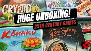 Unboxing  Huge Board Game Delivery 25th Century Games