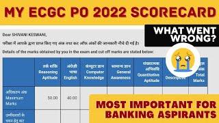 ECGC PO 2022 scorecard  My interview score  Shivani keswani