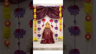 Varalakshmi Decoration Idea  Varalakshmi Saree Drapping idea #varalakshmi #shorts #yt