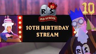 Celebrating 10 Years of Old School  OSRS Livestream February 23rd
