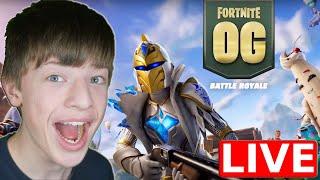 NEW OG FORTNITE SEASON  GETTING THE BATTLE PASS AND OLD MAP 