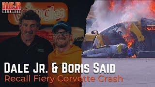 Dale Jr. and Boris Said Relive Fiery Corvette Crash from 2004