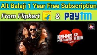 How To Redeem Alt Balaji 1 Year Free By Flipkart  Alt Balaji Free Subscription.