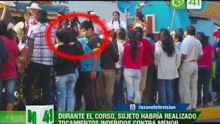 Cámaras captan a sujeto frotándose sus genitales en joven