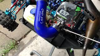 DDM Zenoah ESP G340 race ported +2mm stroker modified engine first run and break in