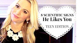 8 Scientific Signs He Likes You How to Tell if a Guy Likes You TEEN EDITION  Ask Kimberly