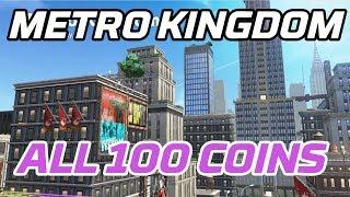 Super Mario Odyssey All Metro Kingdom Coins 100 purple local coins