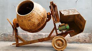 The Incredible Restoration of Rusty Mini Concrete Mixer by Master Mechanic Full Restoration Process