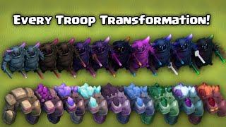 Every Troop Time-lapse Upgrade  Transformation and Animation - Clash of Clans