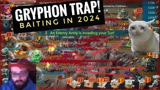 HOW TO BAIT ON A GRYPHON TRAP IN 2024 GRYPHON VS CS - Lords Mobile