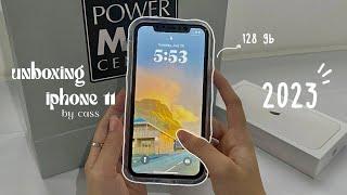 iphone 11 unboxing 2023 white 128gb  aesthetic  Philippines  accessories set-up & camera test