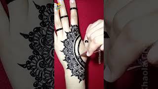 Simple Mehandi design for back hand  #shorts