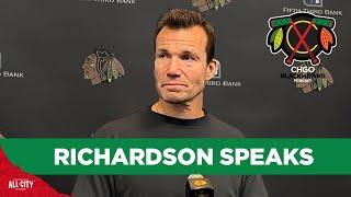 Luke Richardson addresses media at Chicago Blackhawks training camp  CHGO Blackhawks Podcast