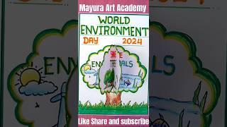 World Environment Day Drawing  Best Environment Day Poster Drawing Ideas #shorts #short #viral
