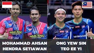 DADDIES BERSINAR AhsanHendra INA vs OngTeo MAS  Badminton Highlight