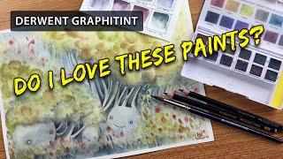 DERWENT Graphitint Swatching and creating a little artwork.. These colors are awesome