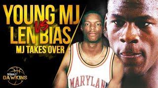 The Game Young Michael Jordan Put On a Show vs The Taller MJ Len Bias  SQUADawkins