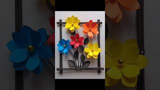 paper wall hanging #papercraft #diywallhanging #easycraft #diy #youtubeshorts