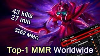 Top-1 MMR in the World Spectre with 43 kills in 27 min game — Dota 2