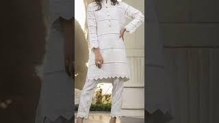 White dress design 2022-23 pakistanindian latest white suit design 2022 pakistan #casual #short