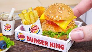 Awesome Miniature Burger King Recipe  Yummy Tiny Grilled Chicken Sandwich  Miniature Cooking