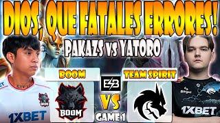 BOOM VS TEAM SPIRIT BO3GAME 1ELIMINACION-PAKAZS SLATEMS VS YATORO-PGL WALLACHIA SEASON 1-DOTA-ESB