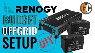 BUDGET Renogy Off Grid Lithium Setup in a Caravan Easy DIY