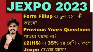 Jexpo 2023 Form fillup mistake Jexpo Previous year questions Jexpo 2023 35% criteria #jexpo2023