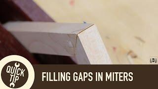 Filling Gaps In Mitered Corners