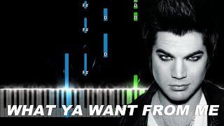 Adam Lambert - What Ya Want From Me Piano Tutorial