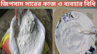 জিপসাম সারের কাজ ও ব্যবহার বিধি Rules of use and application of gypsum fertilizer #জিপসাম #gypsum