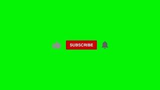 Like and subscribe buttons animation with chroma background 4k for graphic artists