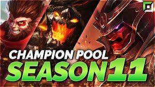 Wickds Champion Pool for Challenger Rush with his best top laners season 11