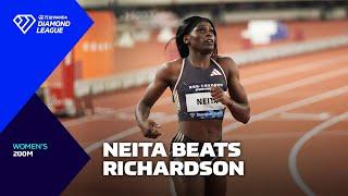 Daryll Neita storms to victory over ShaCarri Richardson in Suzhou 200m - Wanda Diamond League 2024