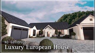 BLOXBURG  Luxury European House  No-Gamepass  Speedbuild