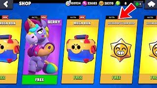 WOOW UPDATE REWARDS FREE MEGA BOX  LEGENDARY GIFTS BRAWL STARS NEW UPDATE