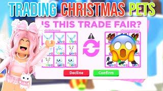 Only Trading CHRISTMAS Pets In Adopt Me *SHOCKING OFFERS*  Day 4