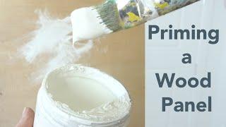 Priming a Wood Panel for Oil or Acrylic Paint
