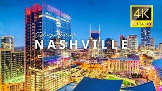 Nashville Tennessee USA  in 4K ULTRA HD 60FPS Video by Drone