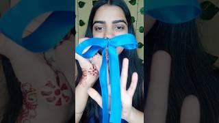 Cute hairsryle with claw clip & Ribbon quick easy hairstyle #viral #trending #youtubeshorts #new