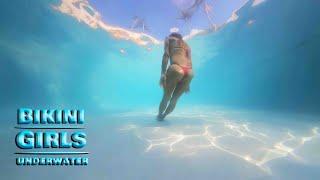 Hot Underwater Girl  Swimming Beauty  Bikini Girl Zoey