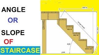 How to Calculate Slope of Staircase - Angle of Staircase - Civil Engineering Videos