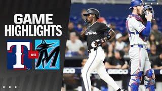 Rangers vs. Marlins Game Highlights 53124  MLB Highlights