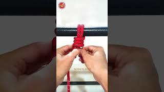 Cable tying skills at home #knotrope #homemade #viral #rope #satisfying