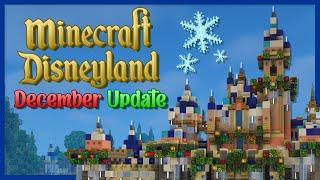 4K Minecraft Disneyland December Update 2022  Full Holiday Season Walkthrough