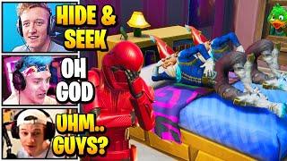 Streamers Host *FUNNIEST* 100 Player HIDE AND SEEK Game  Fortnite Daily Funny Moments Ep.575