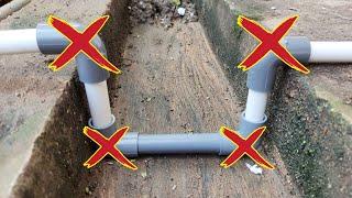 Save Cost 99% The Plumbers Secret to Connecting Water Pipes Without Buying Elbows - plumber secret