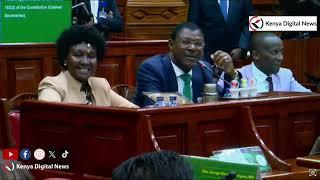 Light moments as Wetangula Joho and Mishi Mboko joke over Swahili terminologies.