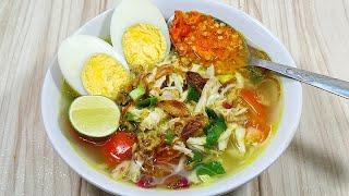 RESEP SOTO AYAM KUAH BENING ALA RUMAHAN